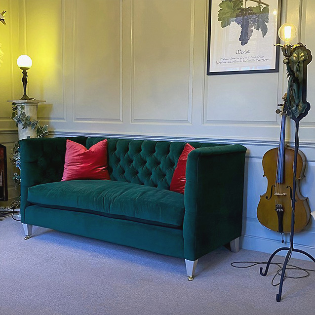 Haresfield 3 Seater Sofa in House Clever Velvet Fern