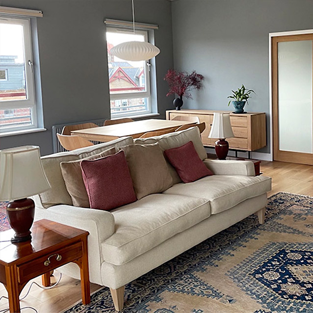 Ingleborough 3 Seater Sofa in Linwood Lars Lace