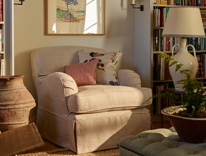 Kentwell Loose Cover Chair in Sole Linen