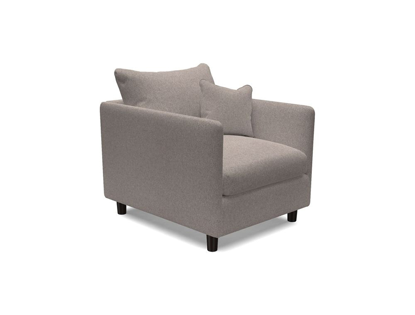 Madehurst Chair in Two Tone Plain Biscuit. Loose cover option available