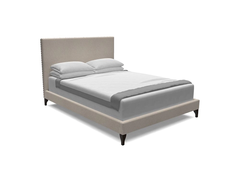 Portobello King Bed in Two Tone Plain Biscuit