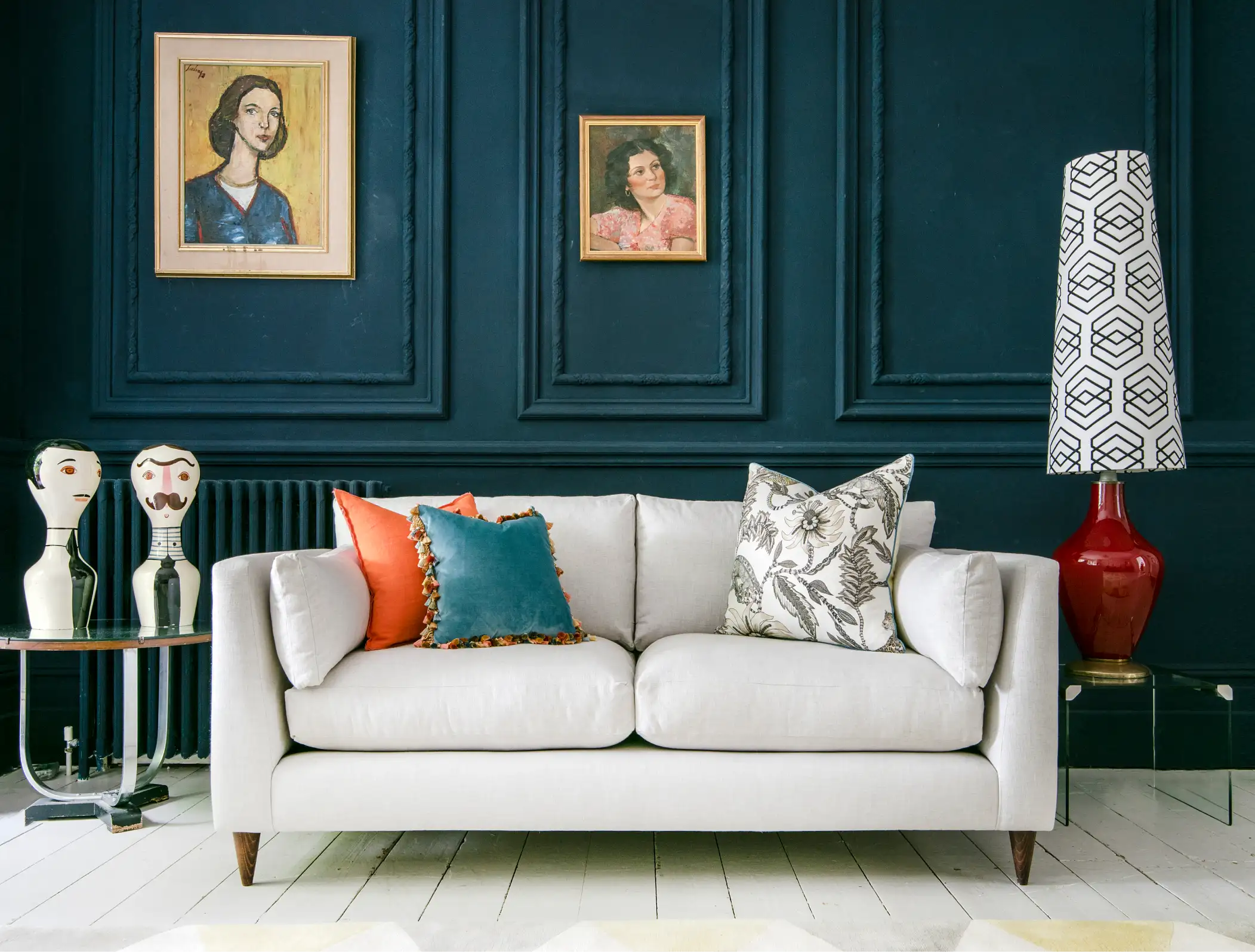 Saltdean 3 Seater Sofa in Covertex Lombardia Bianco