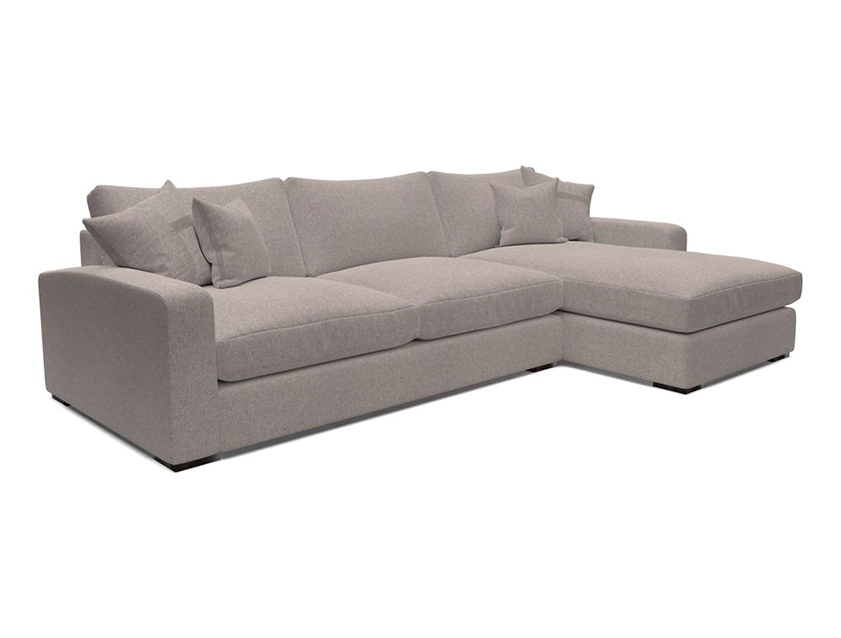 Stockbridge Chaise RHF in Two Tone Plain Biscuit