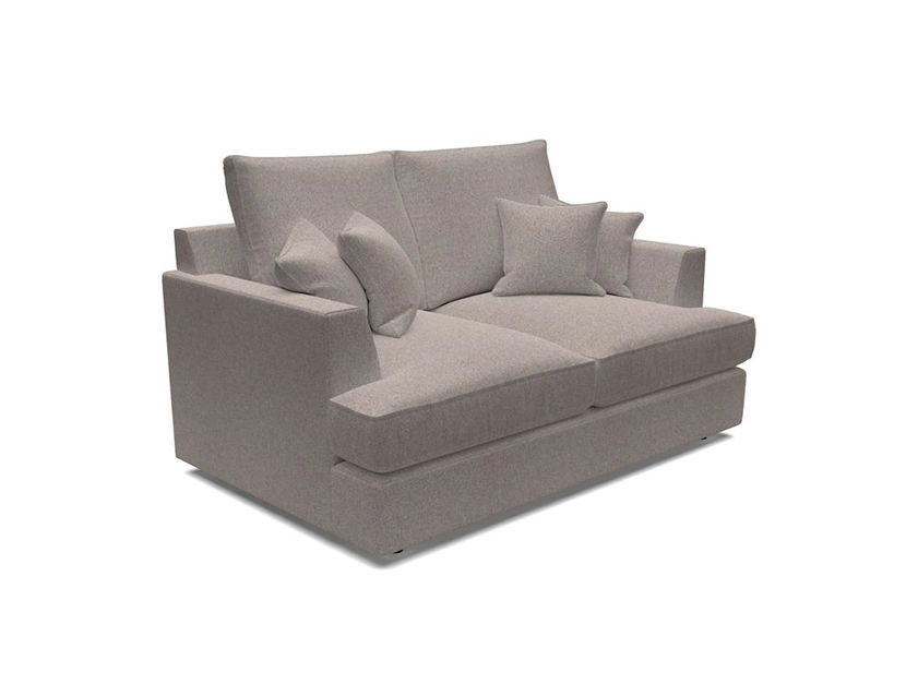 Slingsby 2 Seater Fitted Cover Sofa in Two Tone Plain Biscuit