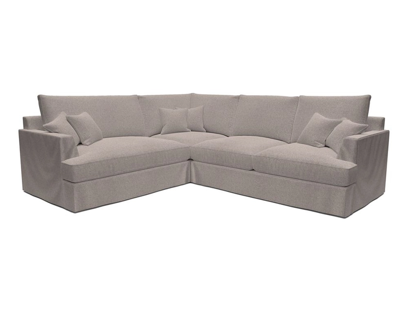 Slingsby Large Corner Sofa RHF Loose Cover in Two Tone Plain Biscuit