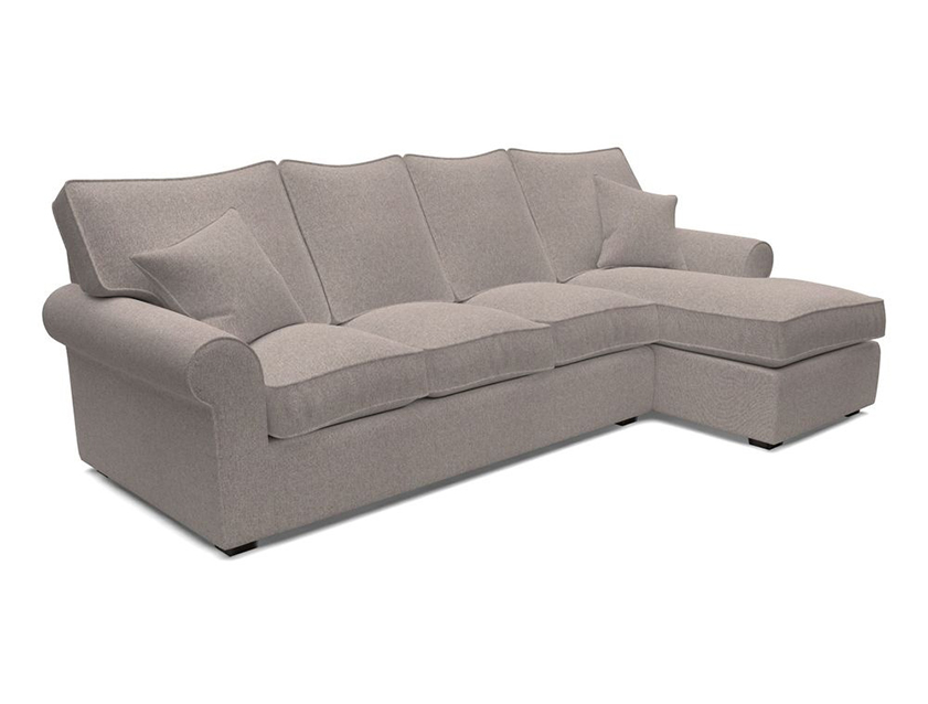 Upperton Chaise RHF in Two Tone Plain Biscuit - Loose cover option available Upperton Chaise RHF in Two Tone Plain Biscuit - Loose cover option available