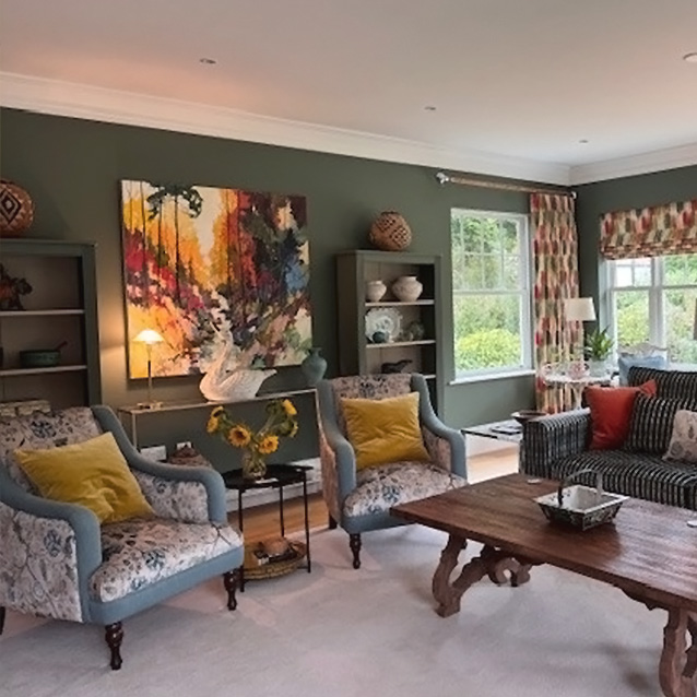 Rothermere Chairs in V&A Threads of India Opulent Velvets Tree of Life Powder Blue & LInwood Luna Lagoon