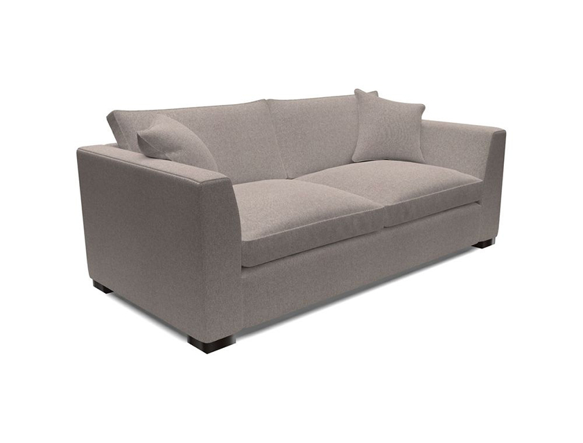 Wadenhoe 4 Seater Sofa in Two Tone Plain Biscuit