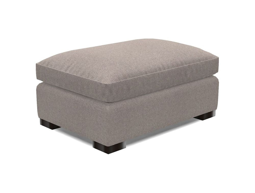 Wadenhoe Footstool in Two Tone Plain Biscuit Wadenhoe Footstool in Two Tone Plain Biscuit