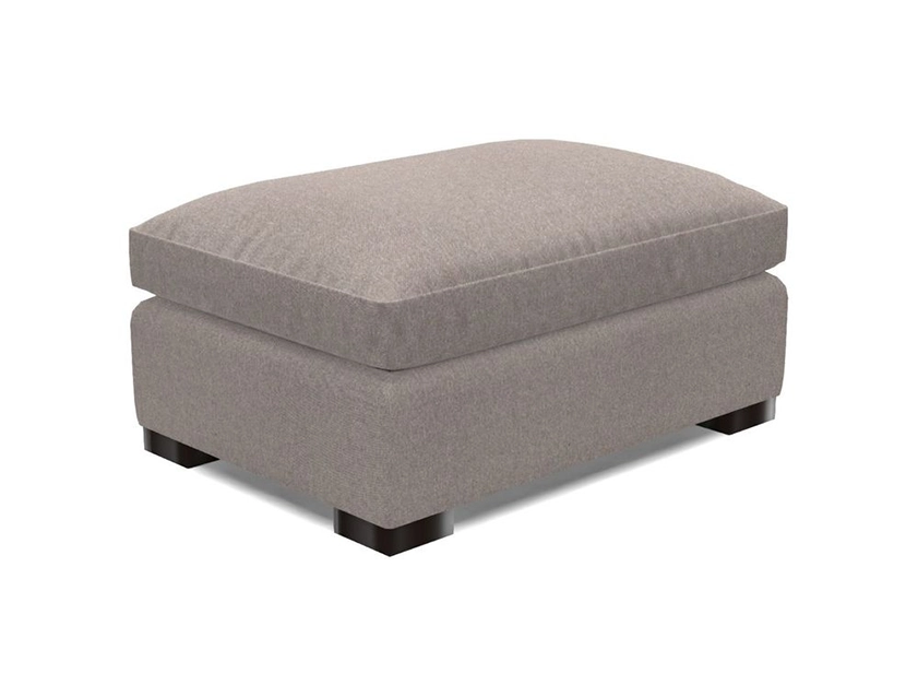 Wadenhoe Footstool in Two Tone Plain Biscuit