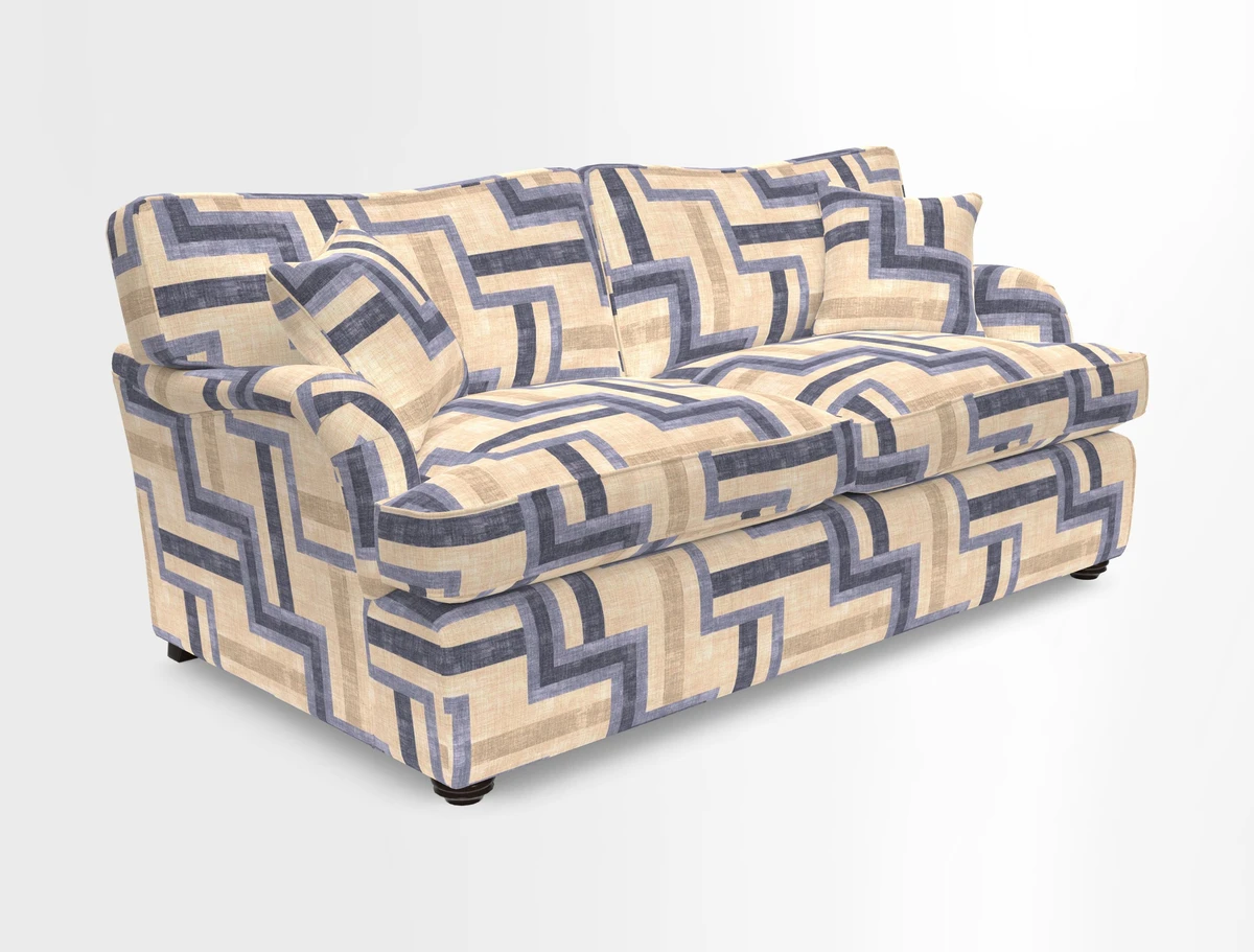 Alwinton 3 Seater Sofa Bed in Super Soft Velvet Navy