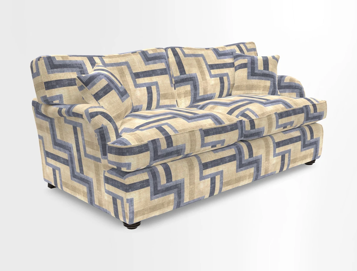 Alwinton 3 Seater Sofa Bed in Super Soft Velvet Navy