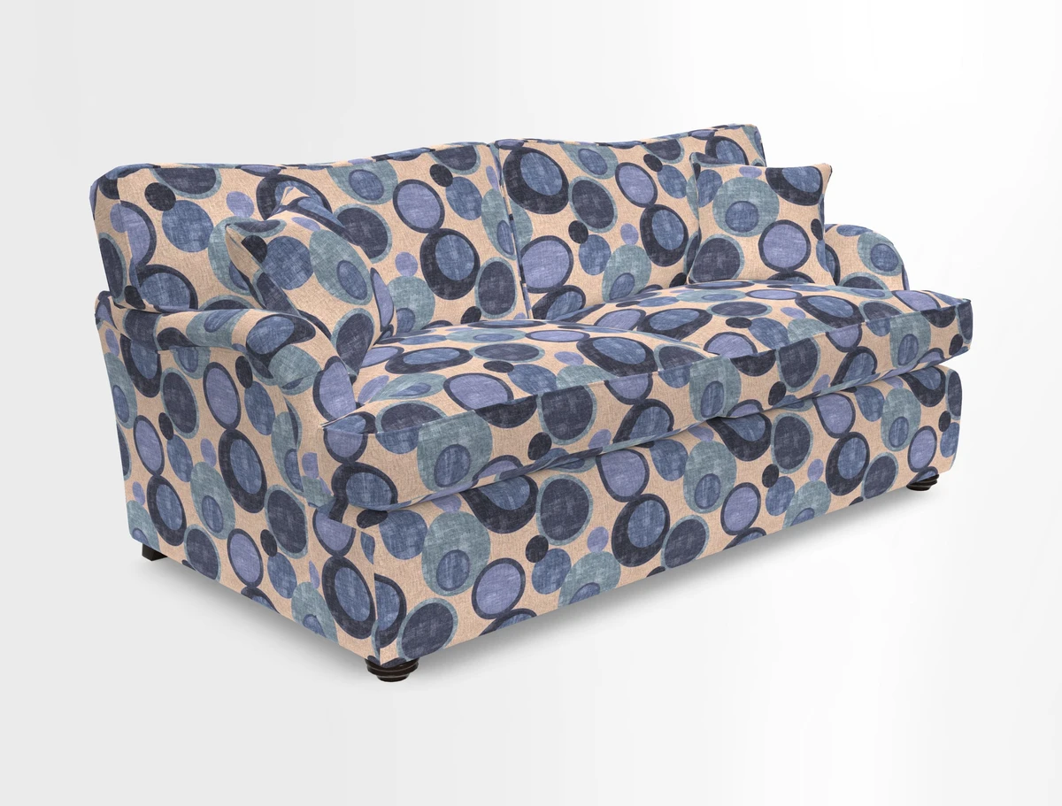 Alwinton 3 Seater Sofa Bed in Super Soft Velvet Navy