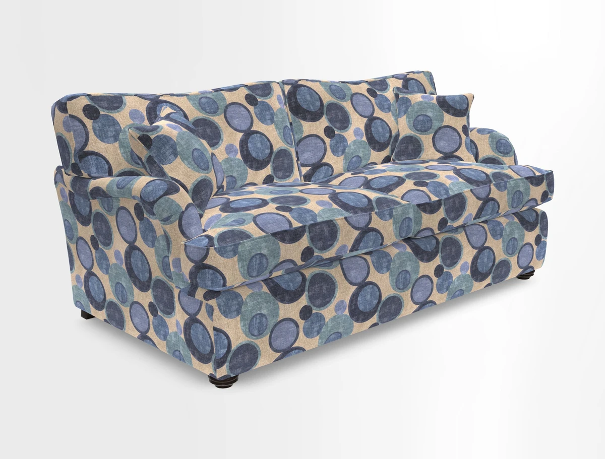 Alwinton 3 Seater Sofa Bed in Super Soft Velvet Navy