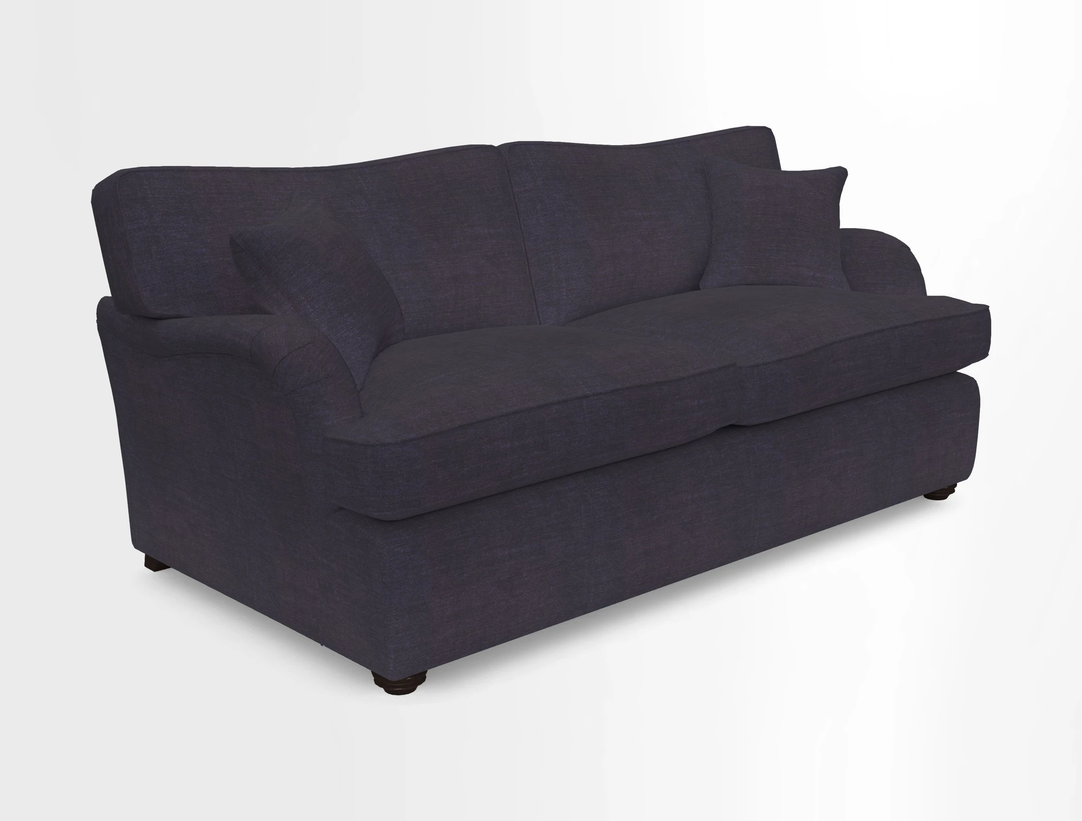 Alwinton 3 Seater Sofa Bed in Super Soft Velvet Navy