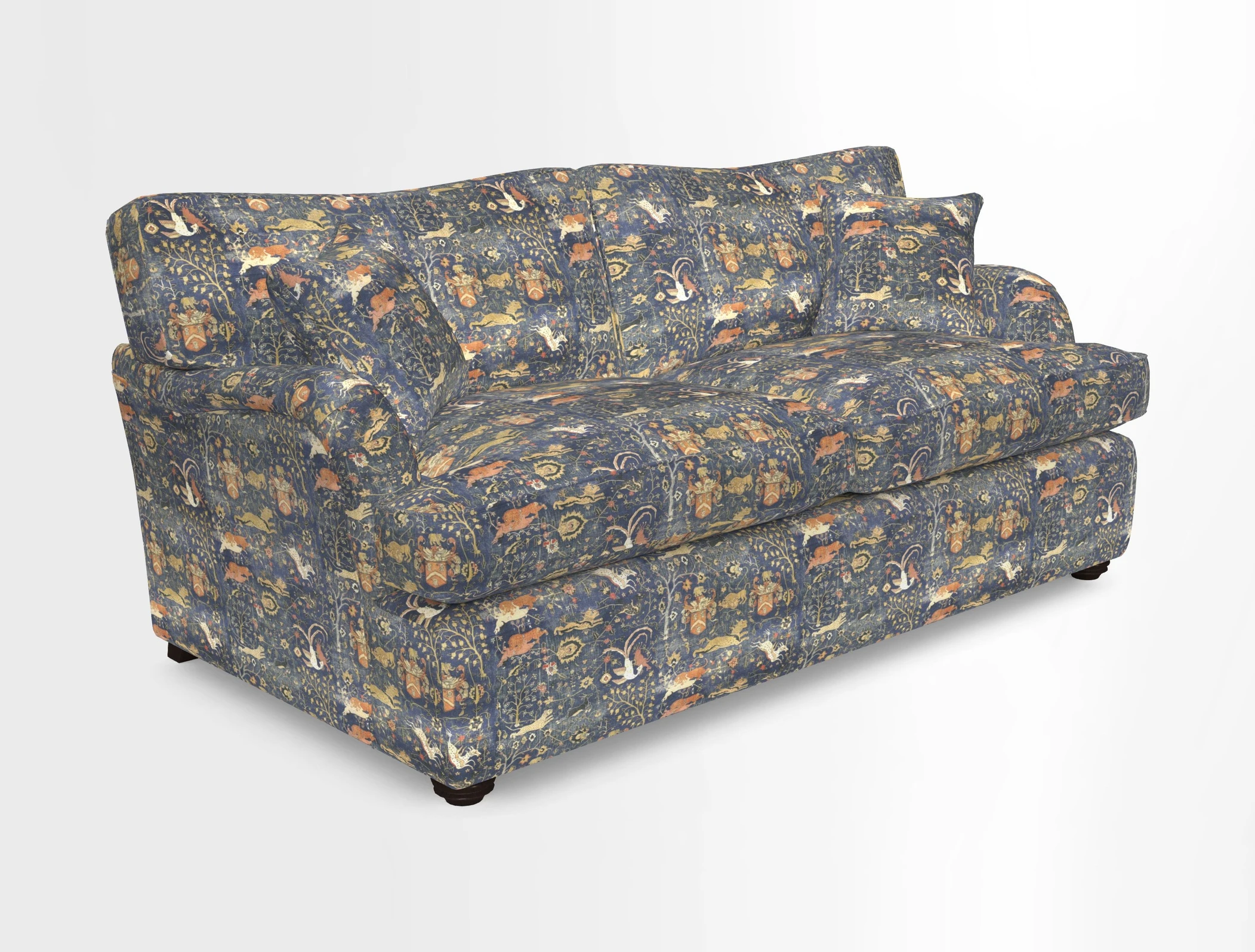 Alwinton 3 Seater Sofa Bed in Super Soft Velvet Navy