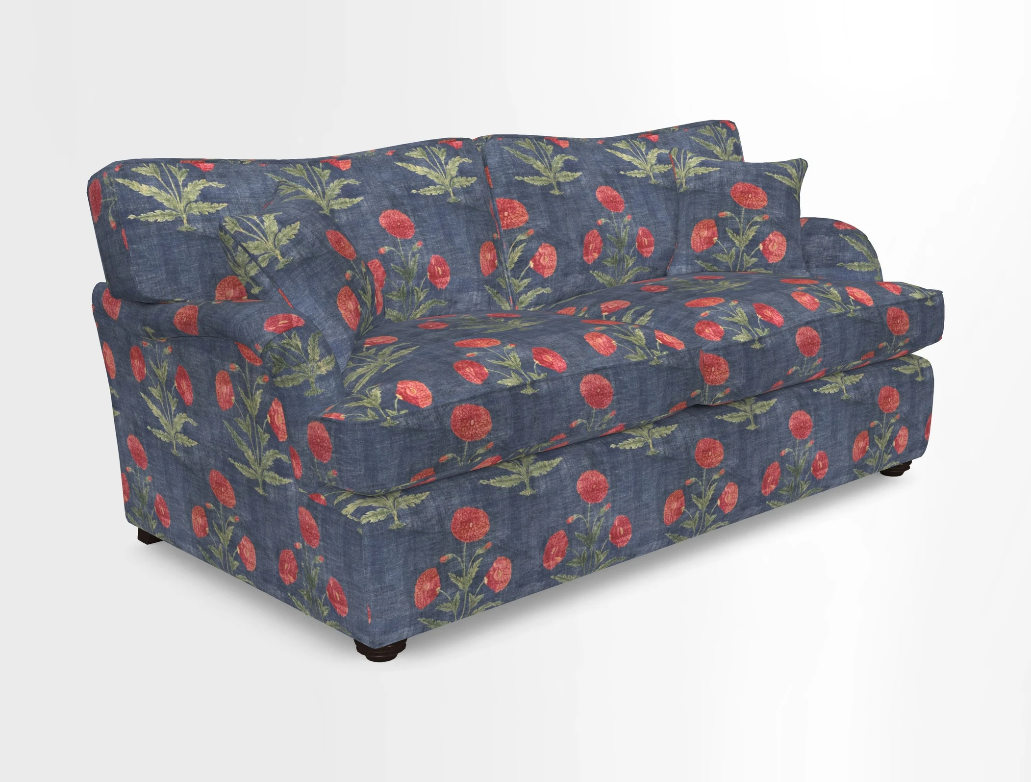 Alwinton 3 Seater Sofa Bed in Super Soft Velvet Navy