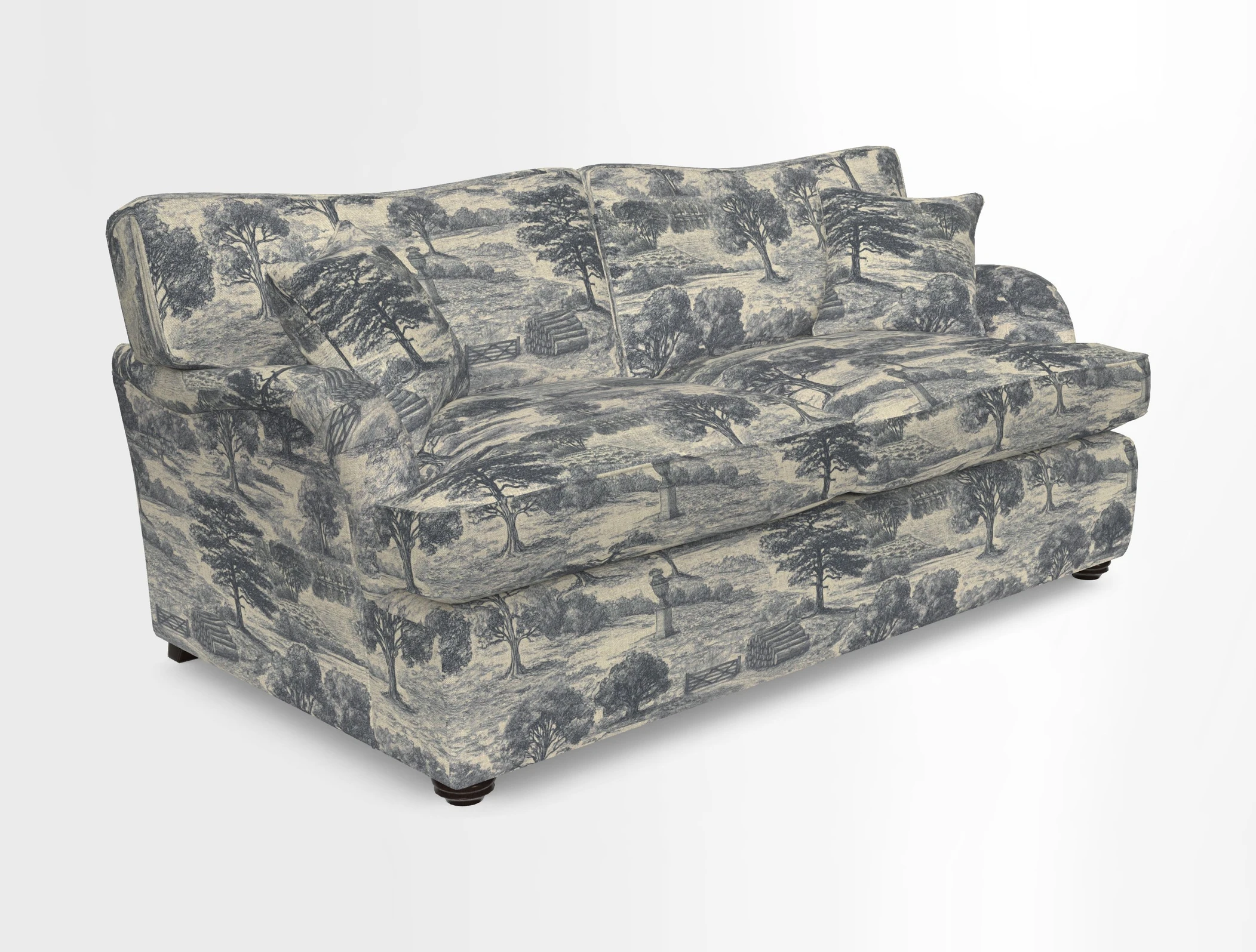 Alwinton 3 Seater Sofa Bed in Super Soft Velvet Navy