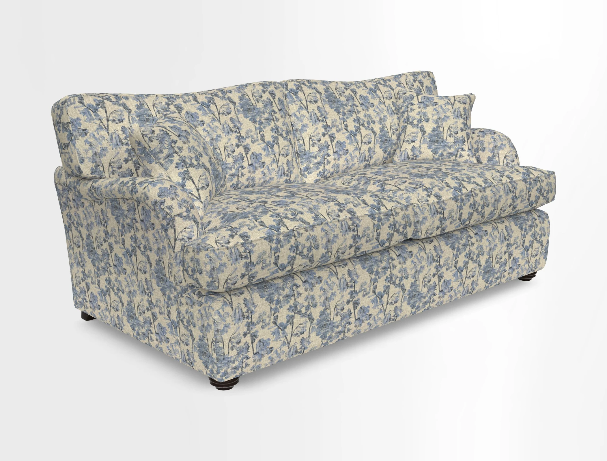 Alwinton 3 Seater Sofa Bed in Super Soft Velvet Navy
