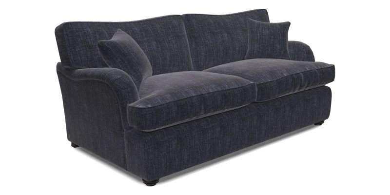 Alwinton 3 Seater Sofa Bed in Super Soft Velvet Navy