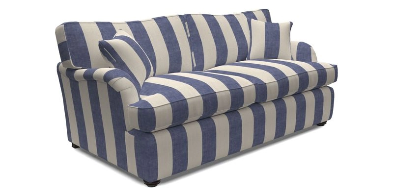 Alwinton 3 Seater Sofa Bed in Super Soft Velvet Navy