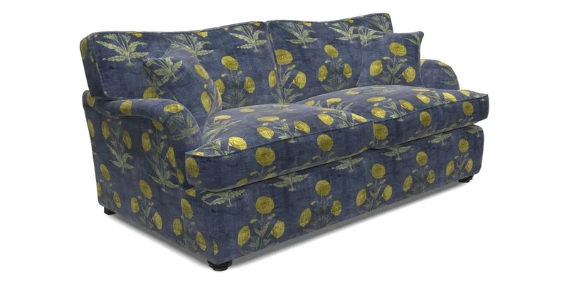 Alwinton 3 Seater Sofa Bed in Super Soft Velvet Navy