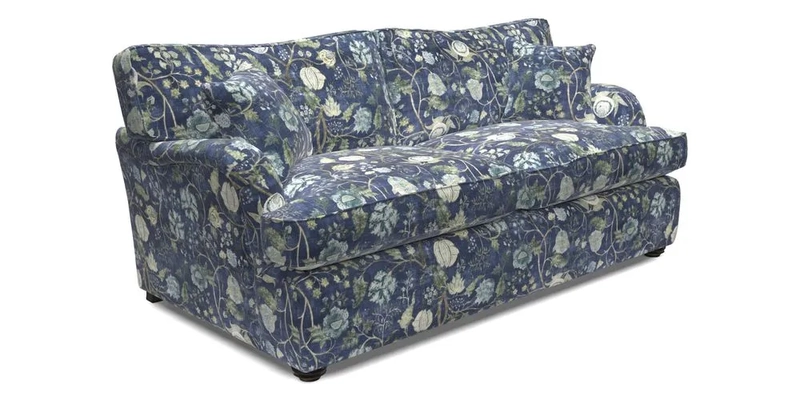 Alwinton 3 Seater Sofa Bed in Super Soft Velvet Navy