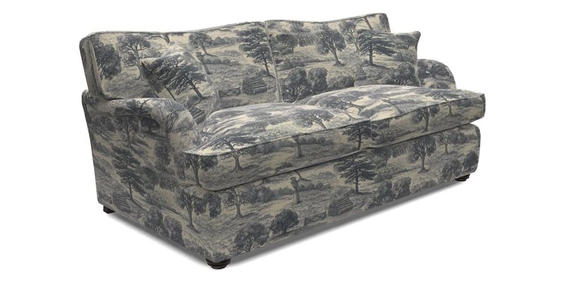 Alwinton 3 Seater Sofa Bed in Super Soft Velvet Navy