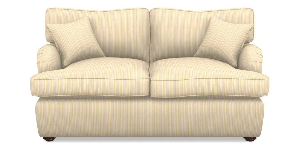 Product photograph of Alwinton Sofa Bed 2 Seater Sofa Bed In Cloth 22 - Racing Stripes Ayr - Lemon from Sofas and Stuff Limited