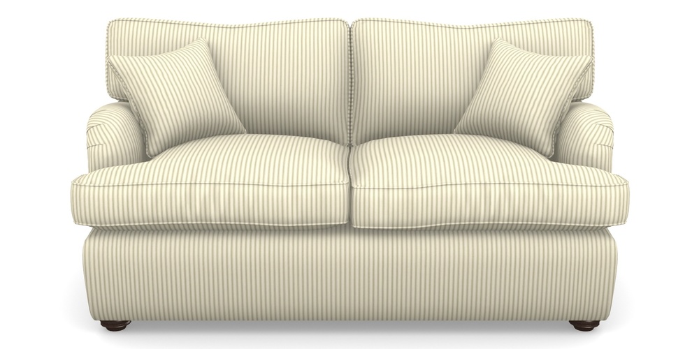 Product photograph of Alwinton Sofa Bed 2 Seater Sofa Bed In Cotton Stripe - Sage from Sofas and Stuff Limited