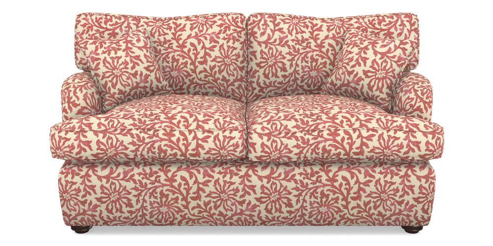 Product photograph of Alwinton Sofa Bed 2 Seater Sofa Bed In V A Brompton Collection - Floral Scroll - Chilli from Sofas and Stuff Limited