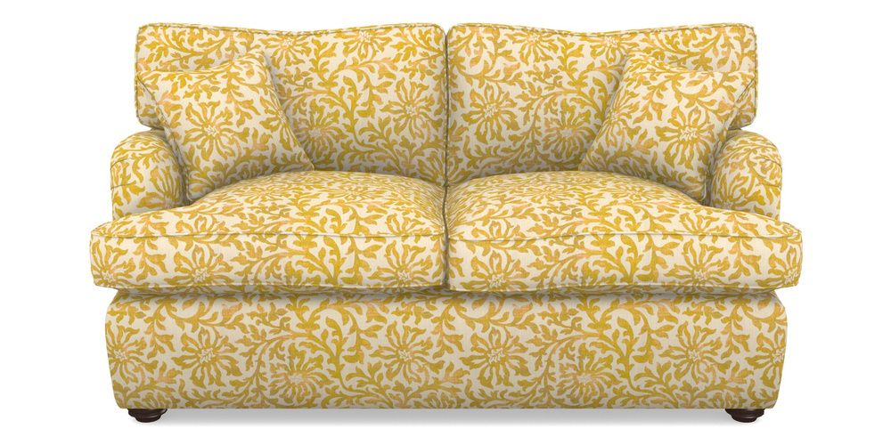 Product photograph of Alwinton Sofa Bed 2 Seater Sofa Bed In V A Brompton Collection - Floral Scroll - Corn from Sofas and Stuff Limited