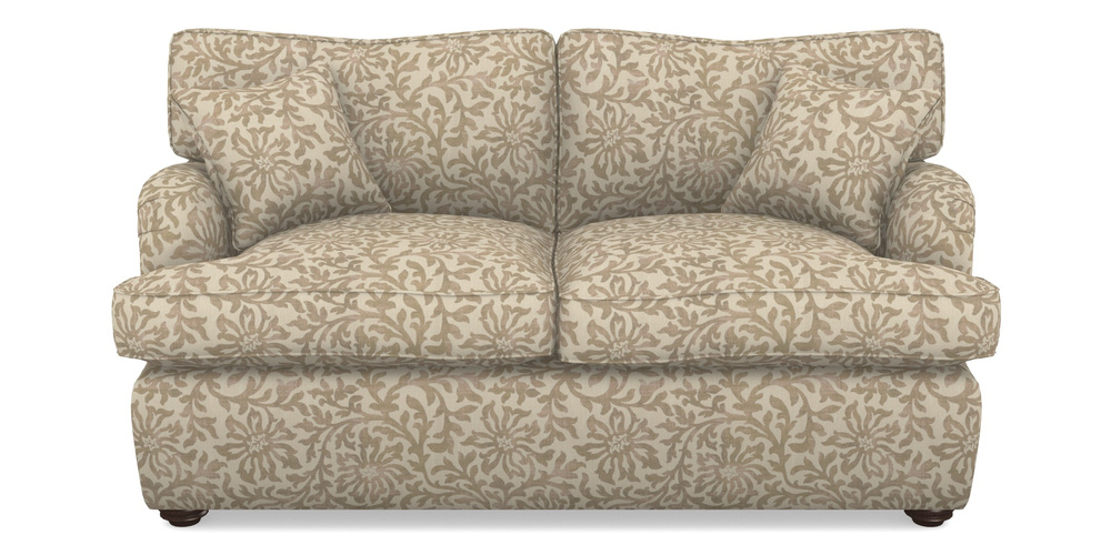 Product photograph of Alwinton Sofa Bed 2 Seater Sofa Bed In V A Brompton Collection - Floral Scroll - Assam Tea from Sofas and Stuff Limited