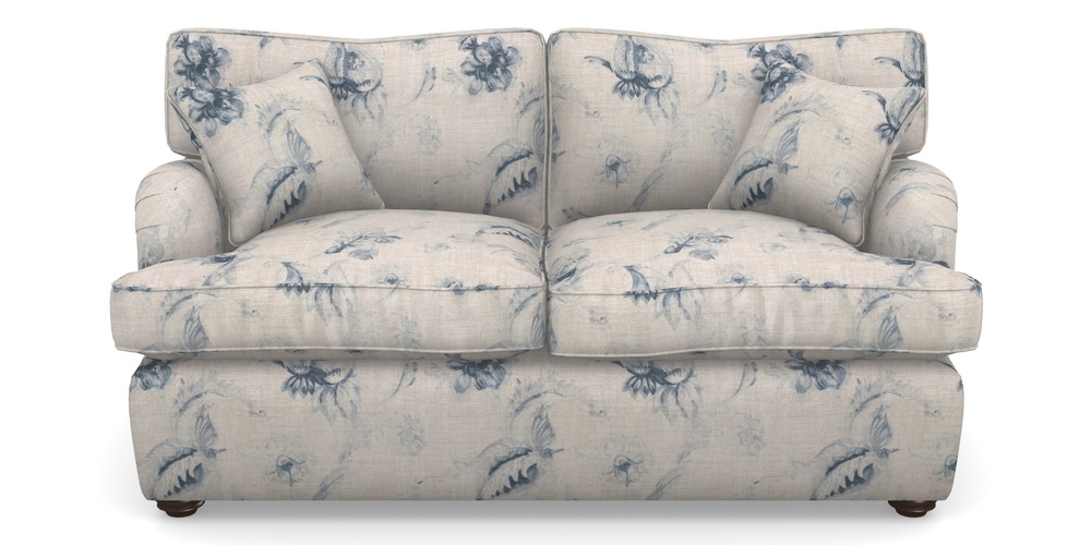 Product photograph of Alwinton Sofa Bed 2 Seater Sofa Bed In Floral Linen - Lela Mystery Indigo from Sofas and Stuff Limited