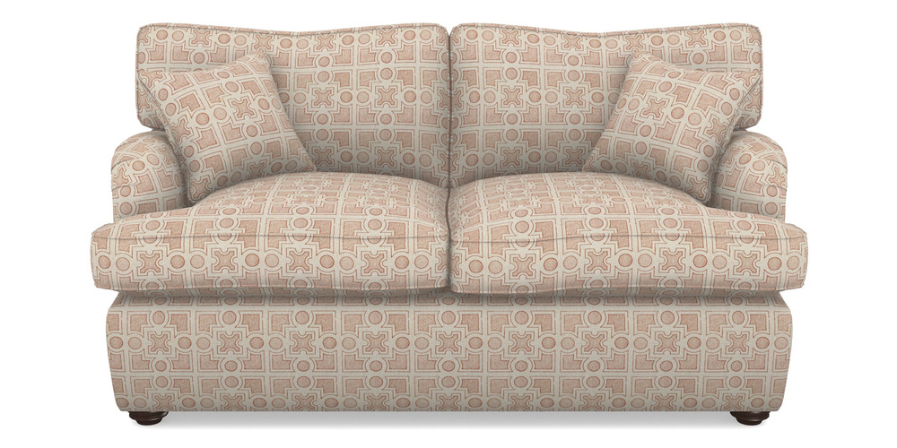 Product photograph of Alwinton Sofa Bed 2 Seater Sofa Bed In Rhs Collection - Small Knot Garden Cotton Weave - Terracotta from Sofas and Stuff Limited