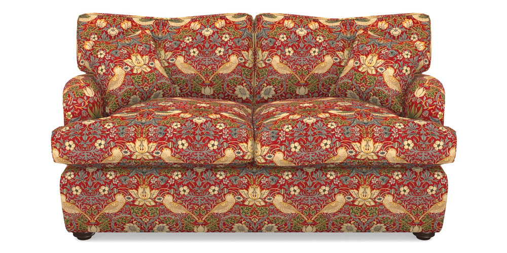 Product photograph of Alwinton Sofa Bed 2 Seater Sofa Bed In William Morris Collection - Strawberry Thief - Crimson Slate from Sofas and Stuff Limited