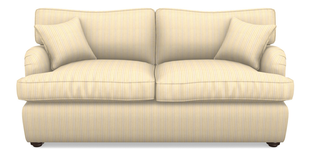 Product photograph of Alwinton Sofa Bed 3 Seater Sofa Bed In Cloth 22 - Racing Stripes Ayr - Lemon from Sofas and Stuff Limited