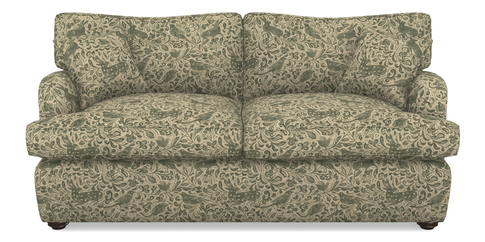 Product photograph of Alwinton Sofa Bed 3 Seater Sofa Bed In V A Drawn From Nature - Bird And Rabbit - Dark Green from Sofas and Stuff Limited