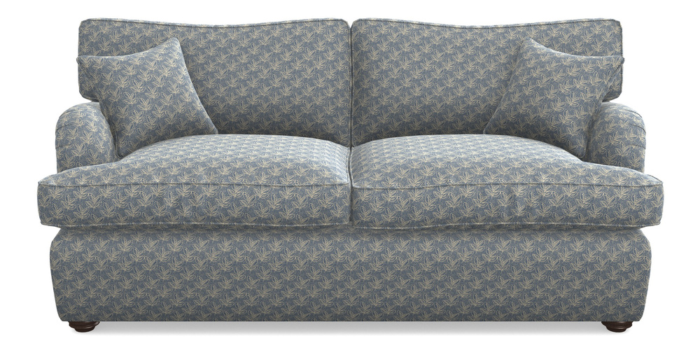 Product photograph of Alwinton Sofa Bed 3 Seater Sofa Bed In Cloth 21 - Decorative Leaf - Bilberry from Sofas and Stuff Limited