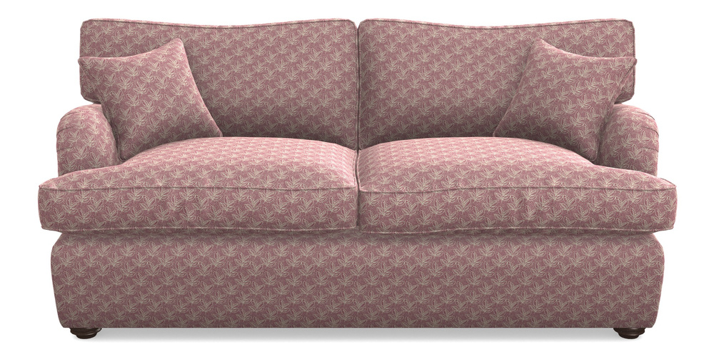 Product photograph of Alwinton Sofa Bed 3 Seater Sofa Bed In Cloth 21 - Decorative Leaf - Cassis from Sofas and Stuff Limited