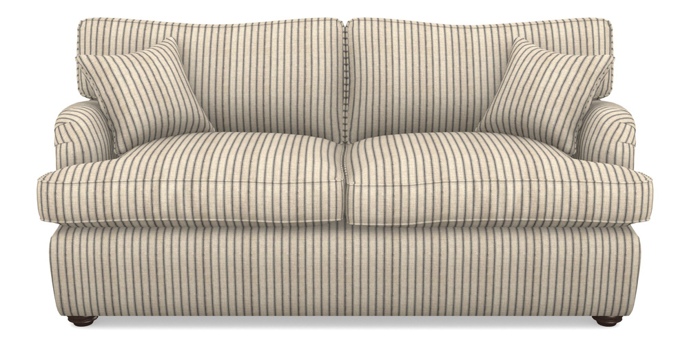 Product photograph of Alwinton Sofa Bed 3 Seater Sofa Bed In Cloth 18 Stripes - Ticking - Bible Black from Sofas and Stuff Limited