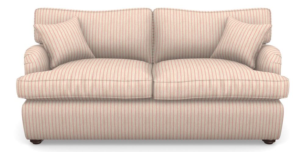 Product photograph of Alwinton Sofa Bed 3 Seater Sofa Bed In Cloth 18 Stripes - Ticking - Cranberry from Sofas and Stuff Limited