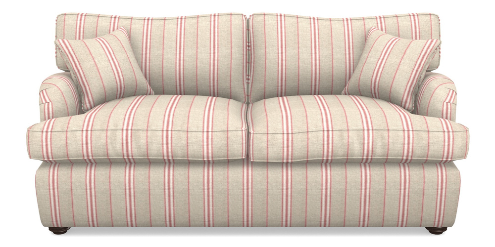 Product photograph of Alwinton Sofa Bed 3 Seater Sofa Bed In Cloth 18 Stripes - Regimental - Cranberry from Sofas and Stuff Limited