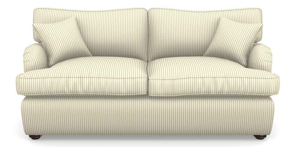 Product photograph of Alwinton Sofa Bed 3 Seater Sofa Bed In Cotton Stripe - Sage from Sofas and Stuff Limited