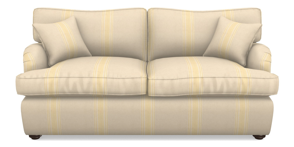 Product photograph of Alwinton Sofa Bed 3 Seater Sofa Bed In Cloth 22 - Racing Stripes Cheltenham - Lemon from Sofas and Stuff Limited