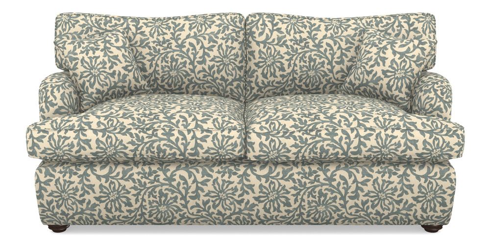 Product photograph of Alwinton Sofa Bed 3 Seater Sofa Bed In V A Brompton Collection - Floral Scroll - Pebble from Sofas and Stuff Limited