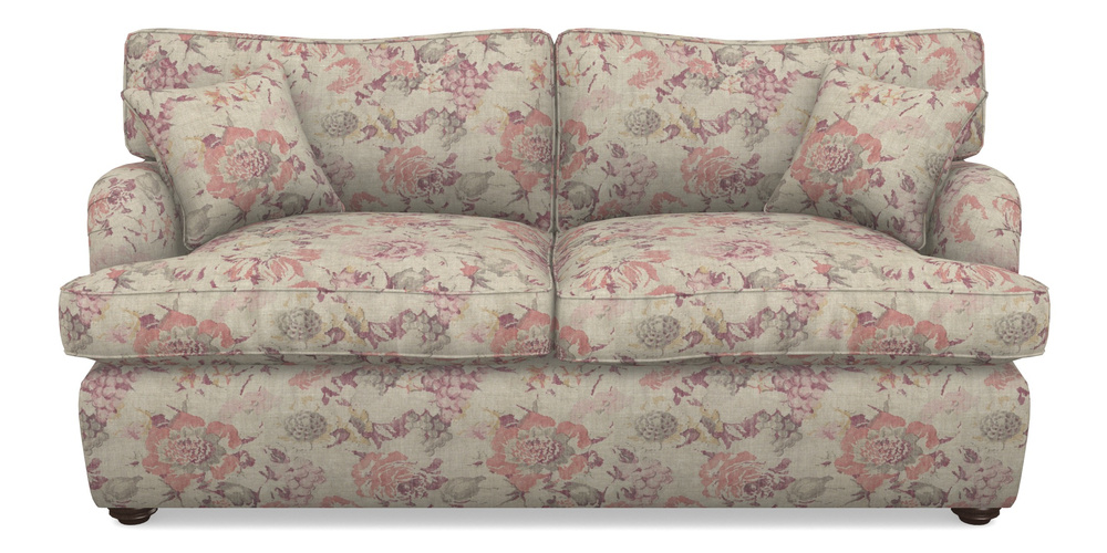 Product photograph of Alwinton Sofa Bed 3 Seater Sofa Bed In Floral Linen - Faith Antique Sangria from Sofas and Stuff Limited