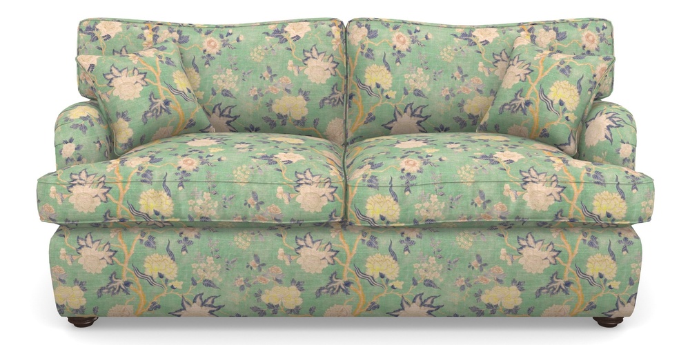 Product photograph of Alwinton Sofa Bed 3 Seater Sofa Bed In Floral Linen - Even So Verde from Sofas and Stuff Limited