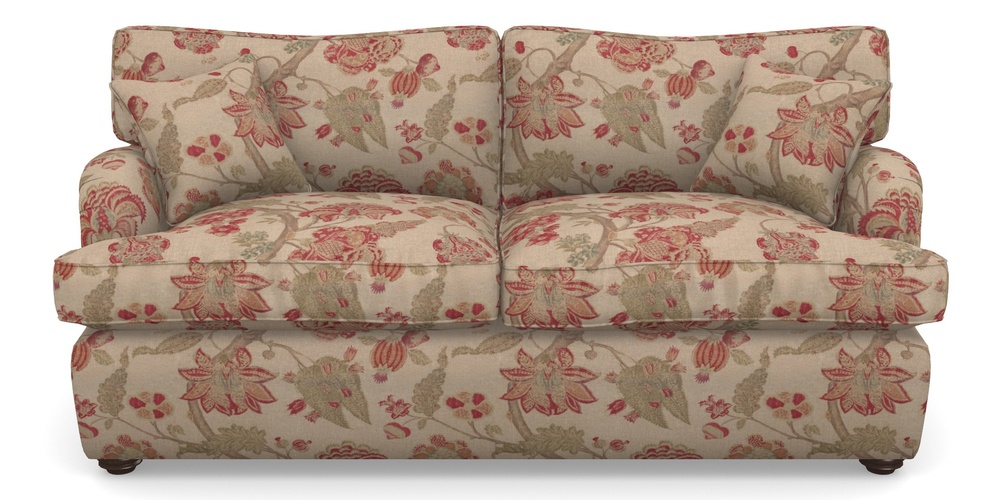 Product photograph of Alwinton Sofa Bed 3 Seater Sofa Bed In Floral Linen - Indienne T Rosso from Sofas and Stuff Limited