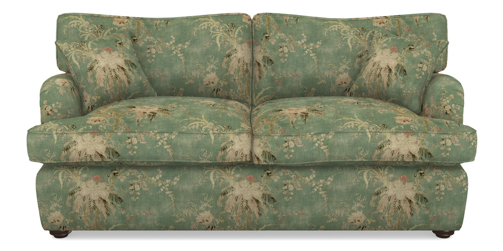 Product photograph of Alwinton Sofa Bed 3 Seater Sofa Bed In Floral Linen - Zefferino Emerald from Sofas and Stuff Limited